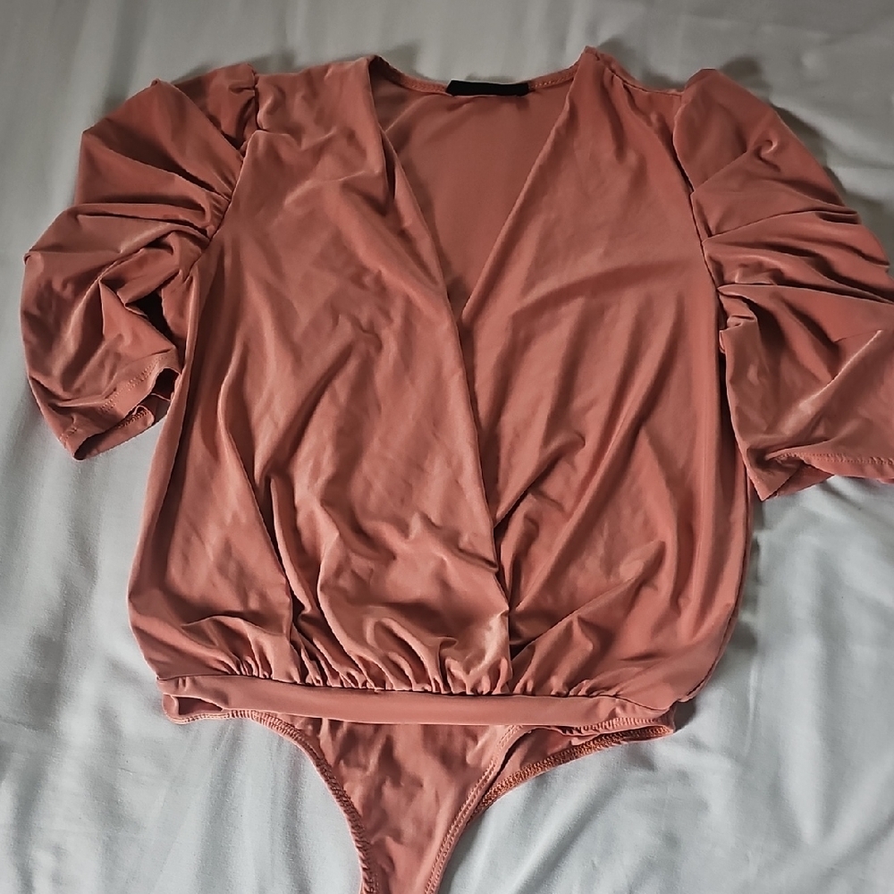 Rust V-Neck Bodysuit